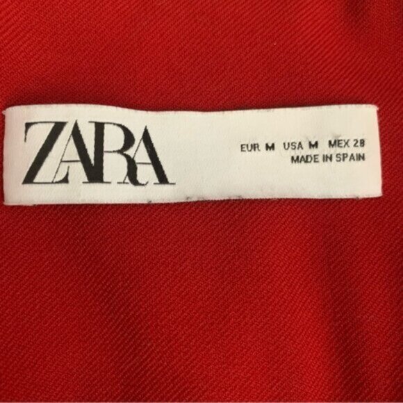 Zara Dark Red Single Breasted Blazer - Picture 16 of 17